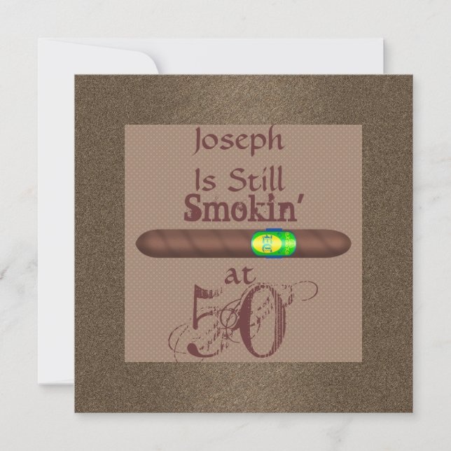 Invitations à Cigar 50e anniversaire (Devant)