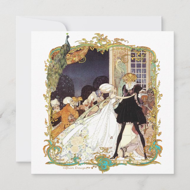 Invitations à la Ball & Peacock du 18e siècle (Devant)