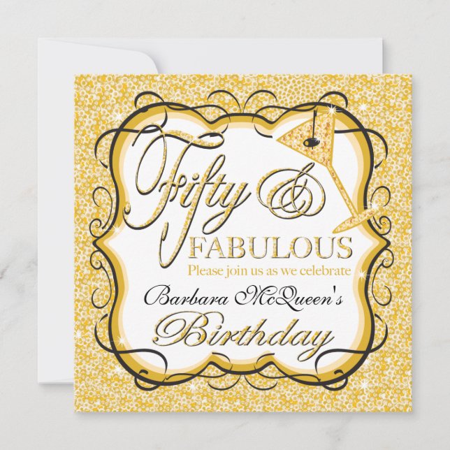 Invitations à la cérémonie du 50e anniversaire de  (Devant)