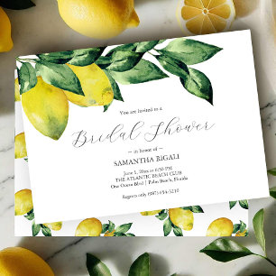 invitations à la douche nuptiale citron   Horizont