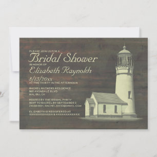 Invitations à la douche nuptiale du vieux phare
