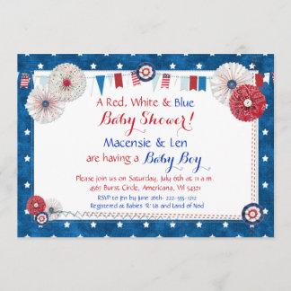 Invitations à la douche pour bébés de la star patr