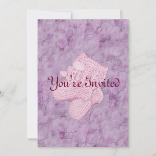 Invitations à la douche pour bébés filles