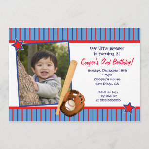 Invitations à la fête d'anniversaire de baseball