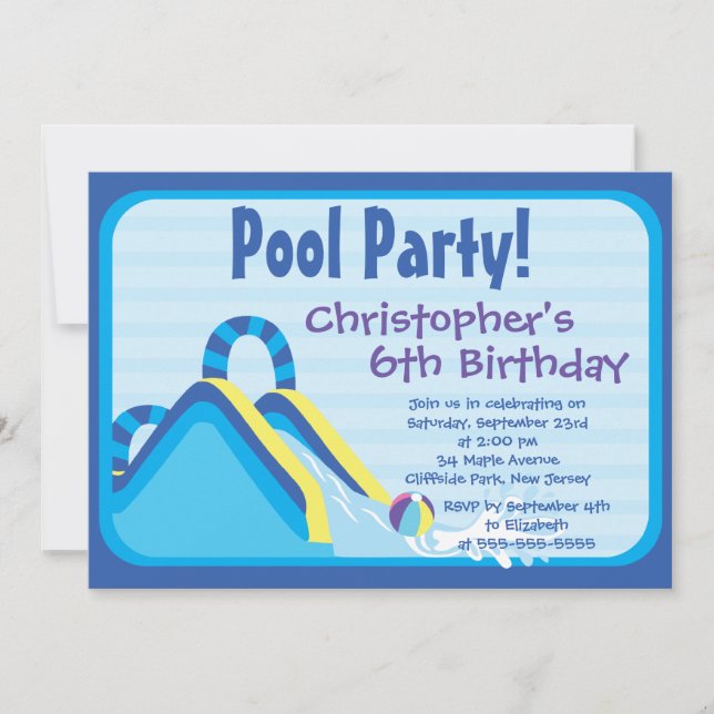 Invitations à la fête d'anniversaire de Cute Boys  (Devant)