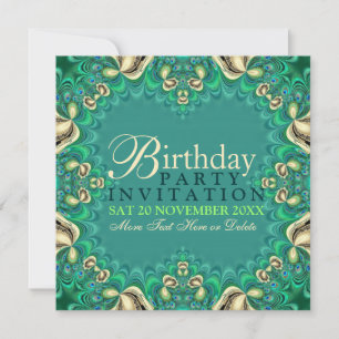 Invitations à la fête d'anniversaire de la dentell