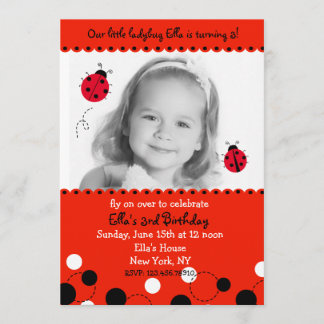 Invitations à la fête d'anniversaire de la photo d