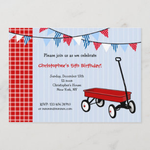 Invitations à la fête d'anniversaire de Little Red