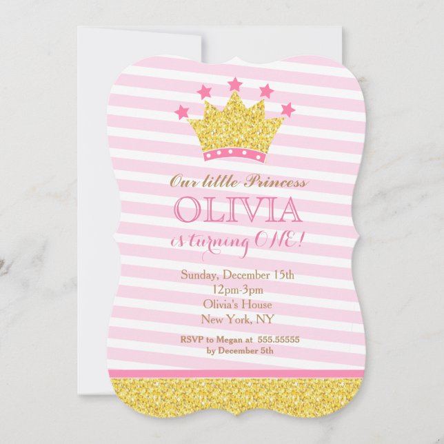 Invitations à la fête d'anniversaire des princes r (Devant)