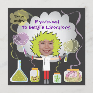 Invitations à la fête d'anniversaire des scientifi