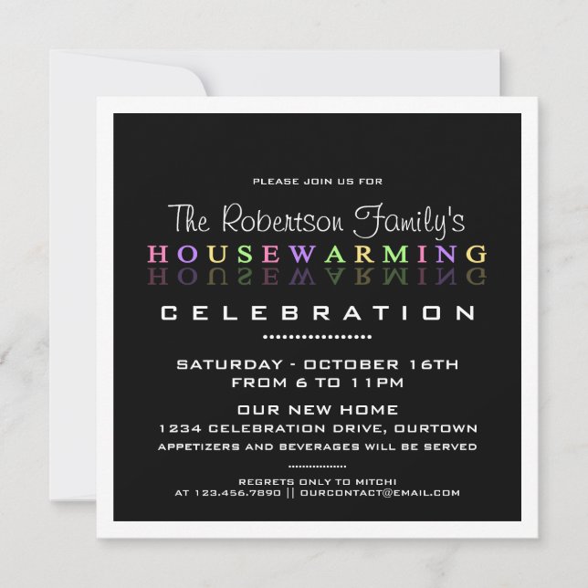 Invitations à la Fête de la Maison Classique (Devant)