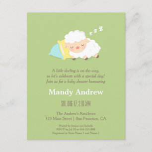 Invitations à la fête des Baby showers de la petit