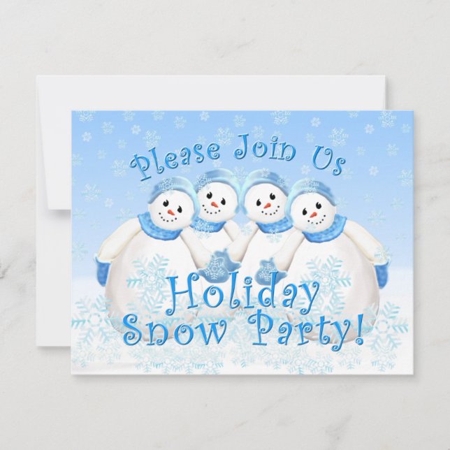 Invitations à la fête des neiges (Devant)
