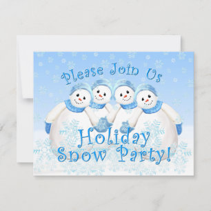 Invitations à la fête des neiges