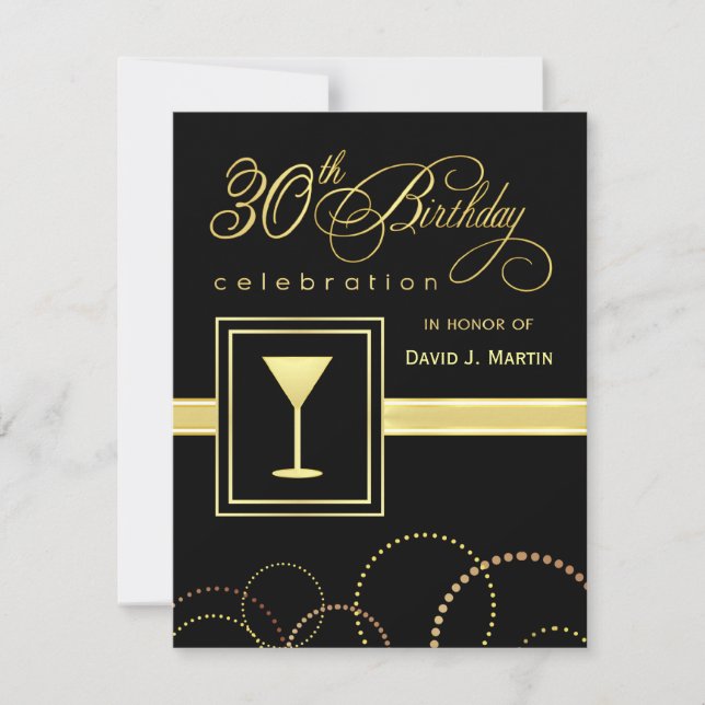 Invitations à la fête du 30e anniversaire (Devant)