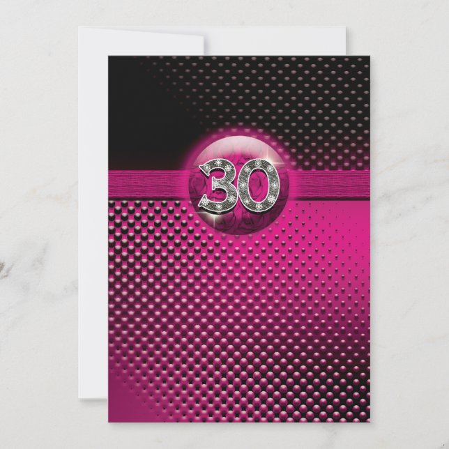 Invitations à la fête du 30e anniversaire - PERSON (Devant)
