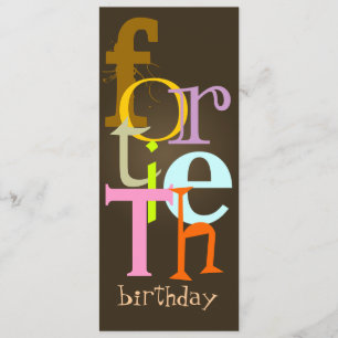Invitations à la fête du 40e anniversaire