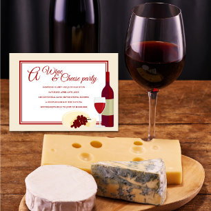 Invitations à la fête du vin et du fromage
