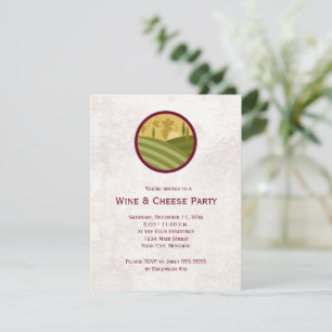 Invitations à la fête du vin et du fromage