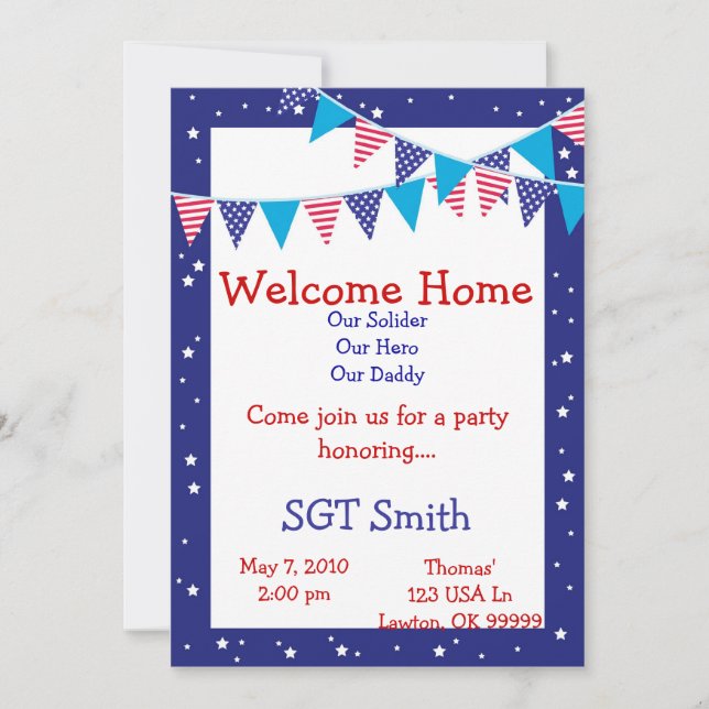 invitations à la maison bienvenues (Devant)
