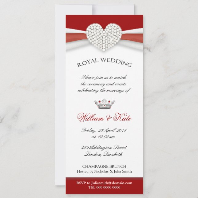 Invitations à la Maison-Mariage royale (Devant)