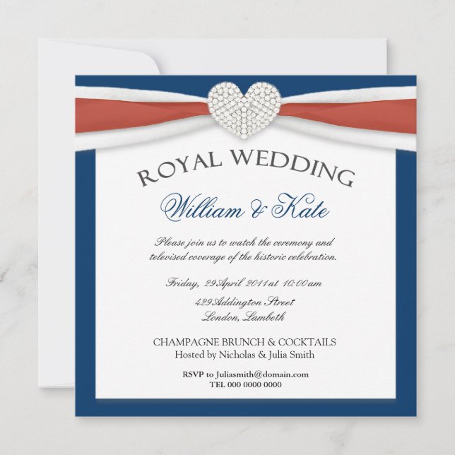 Invitations à la Maison-Mariage royale (Devant)