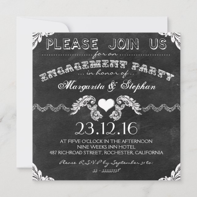 invitations à la partie fififififififififififififi (Devant)