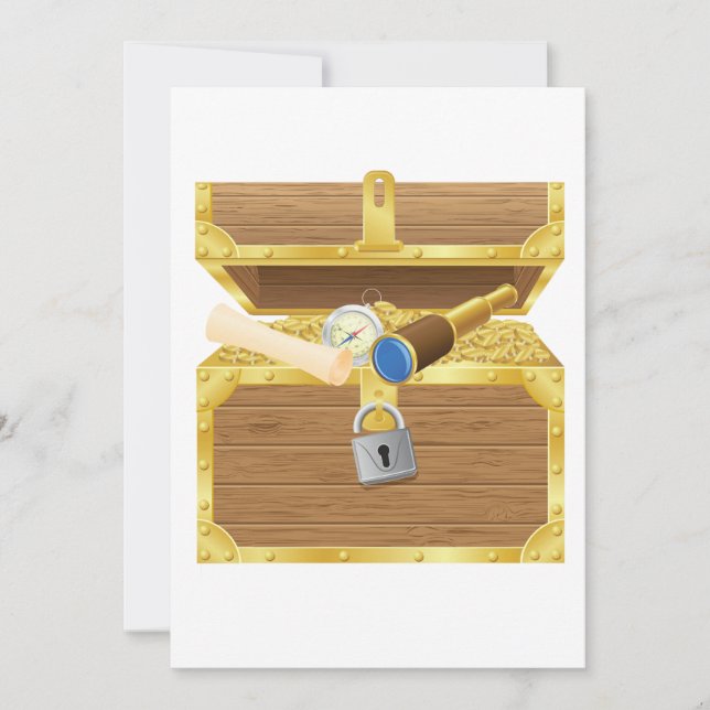 Invitations à la poitrine aux trésors anciens (Devant)