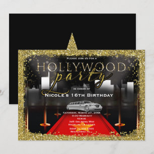 Invitations à la Red Carpet Party de Hollywood & C