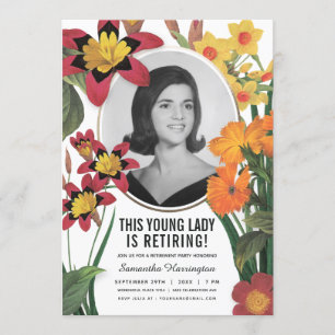 Invitations à la retraite des femmes Vieux photo B