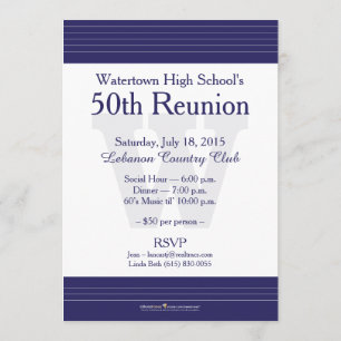 Invitations à la réunion de classe secondaire de W