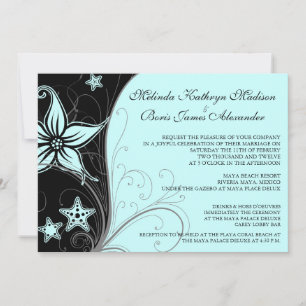 Invitations à thème de mariage de destination de p