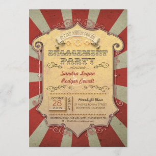 invitations à une fête de fiançailles