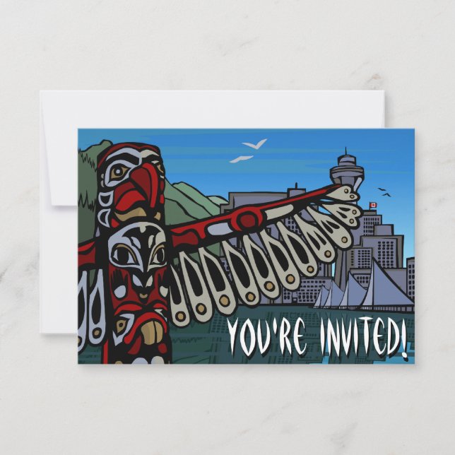 Invitations à Vancouver Personnalisées Vancouver R (Devant)