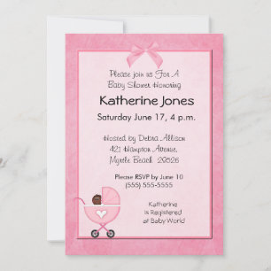 Invitations Africaines Américaines Douche Bébé