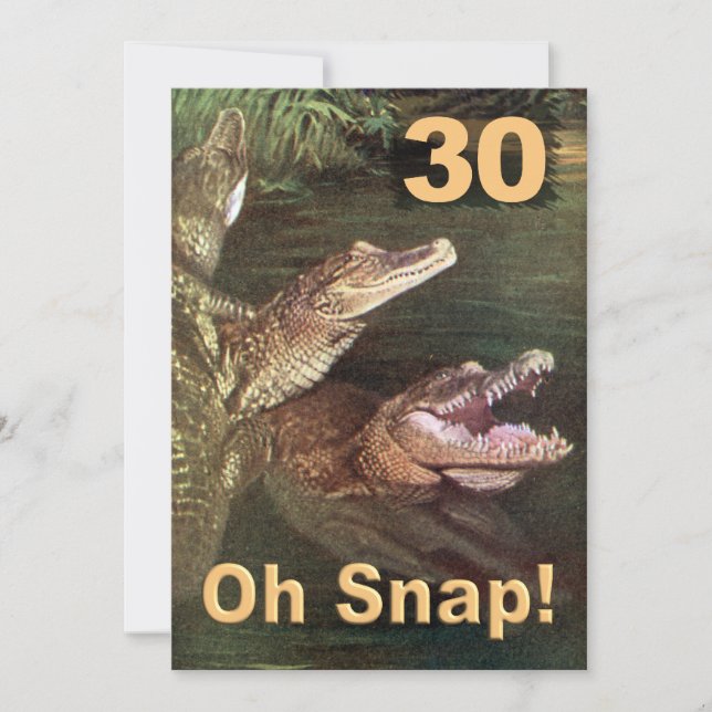 Invitations amusantes à la fête du 30e anniversair (Devant)