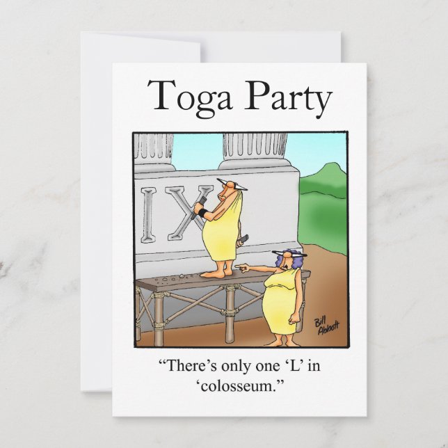 Invitations amusantes de la fête togola (Devant)