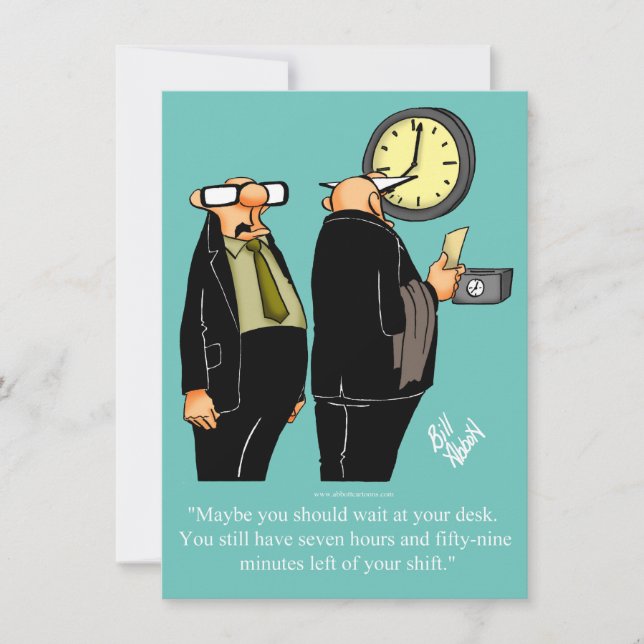 Invitations amusantes de l'Humour de retraite (Devant)
