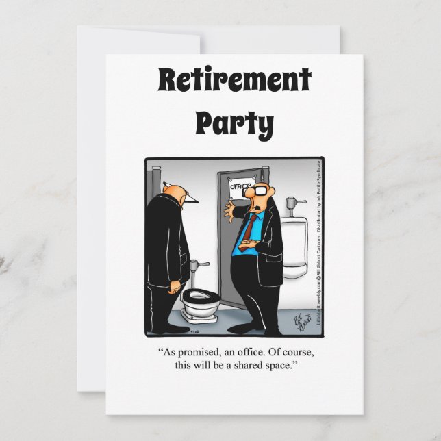Invitations amusantes de l'Humour de retraite (Devant)