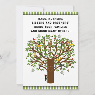 Invitations amusantes de réunion familiale