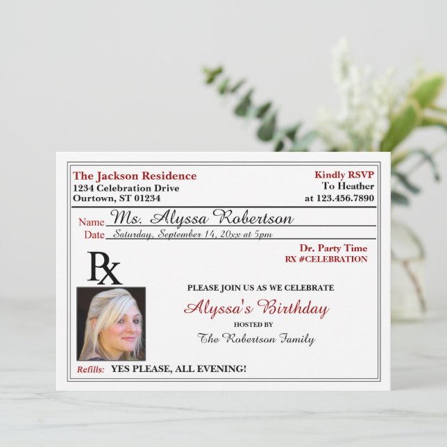 Invitations amusantes des parties d'ordonnance (Debout devant)