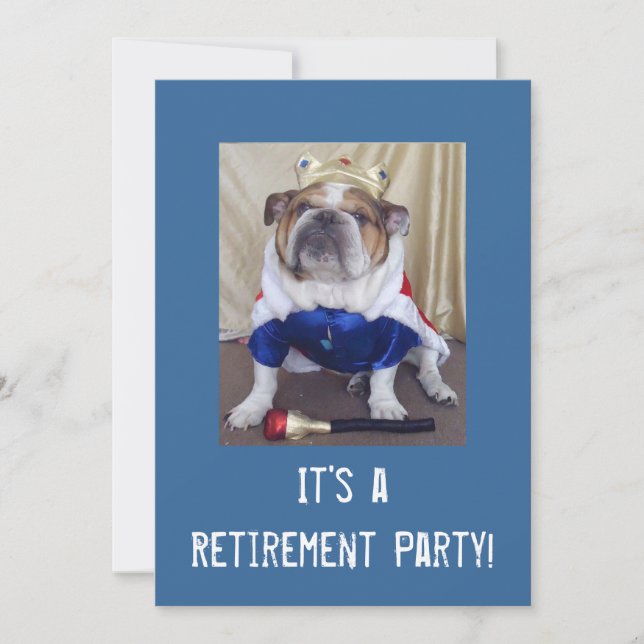 Invitations anglaises de partie de retraite de (Devant)