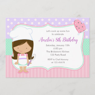 Invitations Anniversaires de enfants (cuisson en c
