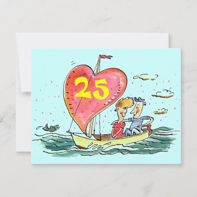 INVITATIONS ANNIVERSAIRES décontractées DU VINGT-C (Devant)