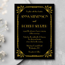 Invitations Art Déco Great Gatsby