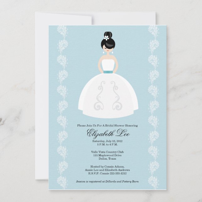 Invitations assez asiatiques de Fête de la mariée (Devant)