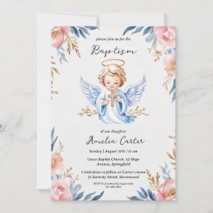 invitations au baptême d'ange