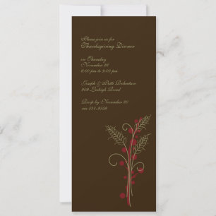 Invitations au blé de Thanksgiving