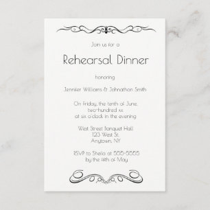Invitations au dîner de répétition des vignes Vint