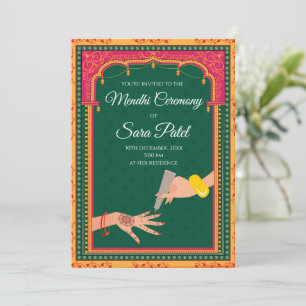 Invitations au henné & Mehendi invitations Mehndi 